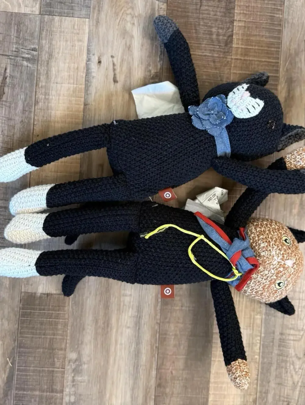 Target Cuddle Collab Cat Lot Plush 14” Social Cat‎ Club Knit Stuffed Animal Toy